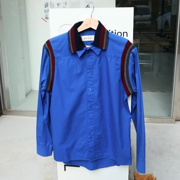 마르니 니트 카라 셔츠