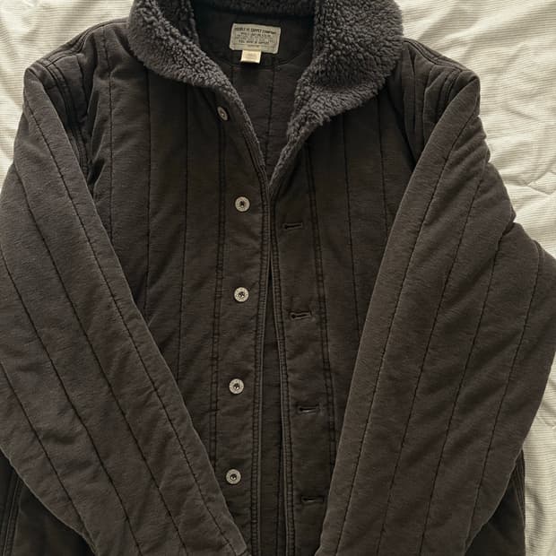 RRL Fleece Collar Quilted Jersey Jack(XL