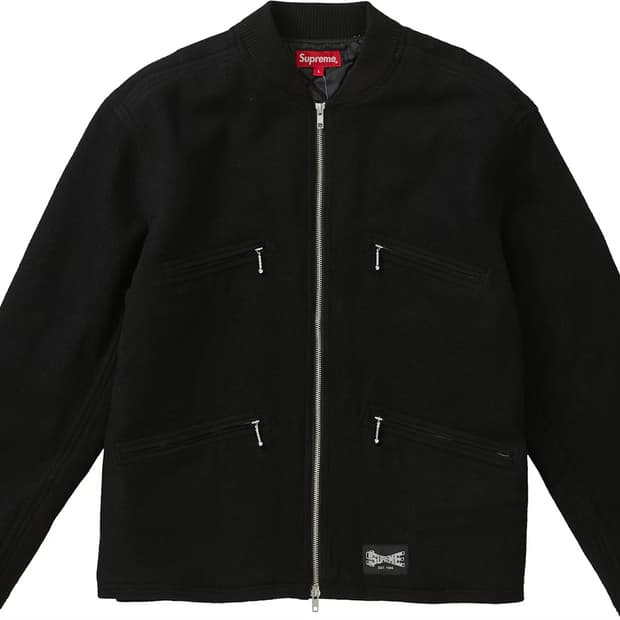 19ss supreme zip car jacket 슈프림 울 자켓