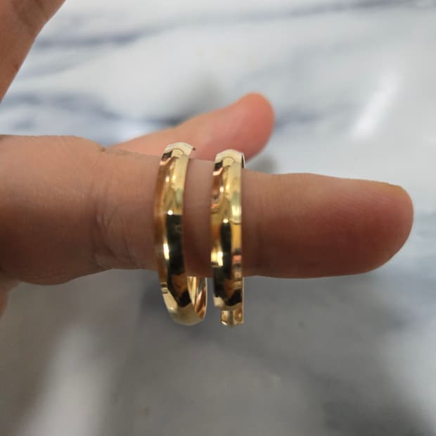 14k 링 골드 귀걸이