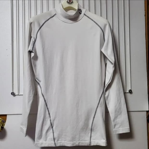 285 ) 테슬라 드라이핏 기능성 터틀넥 긴팔 라운드 티셔츠 m 90