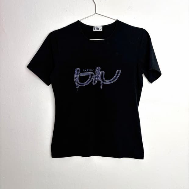 blu by byblos 로고 티셔츠 (made in Italy)