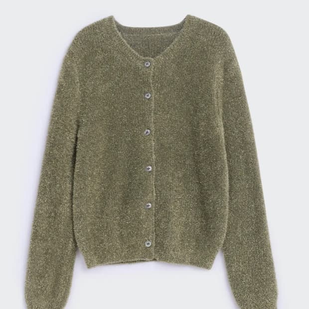 코스모스 TINSEL BUTTON CARDIGAN