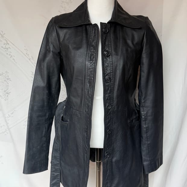 가죽자켓 블랙/네이비