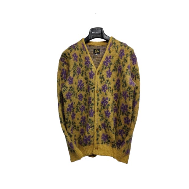 니들스 모헤어 가디건 플라워 s