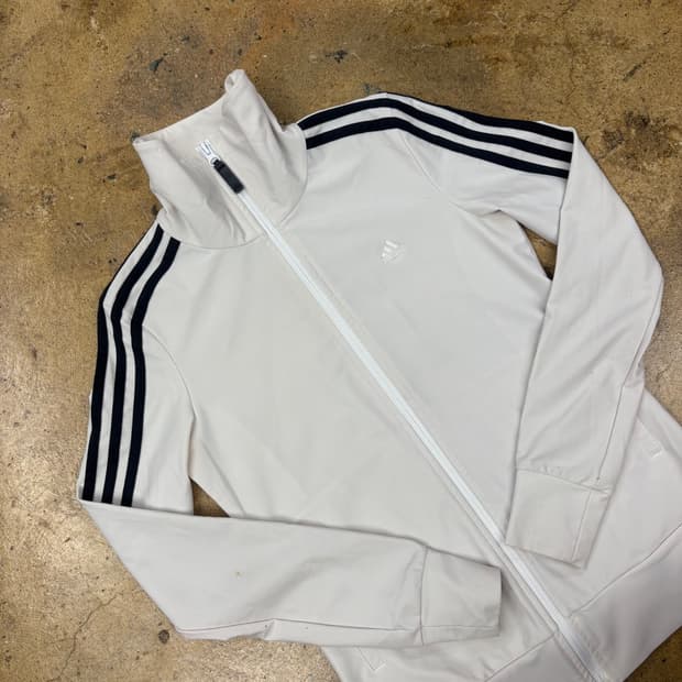 [정품/S] 아디다스 화이트 져지 트랙탑 b19