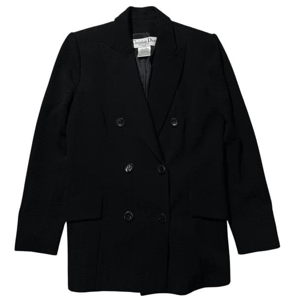 크리스챤 디올 부띠끄 바이 존 갈리아노 자카드 더블 블레이저 자켓