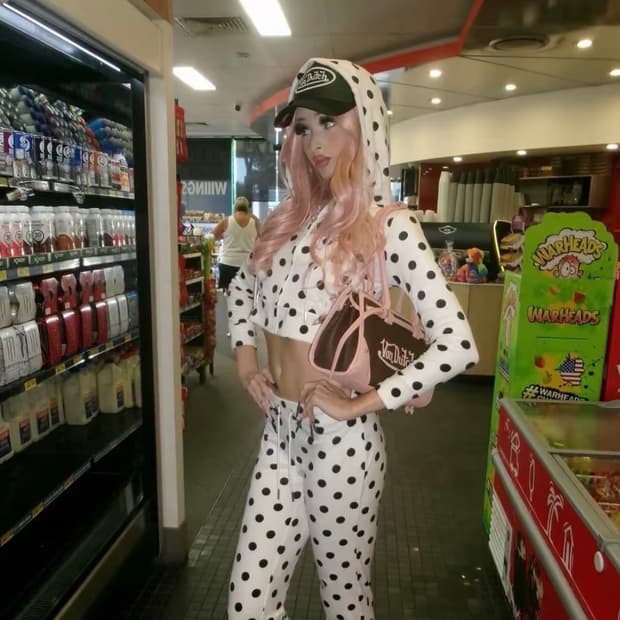 Von dutch 벨루아 도트 셋업