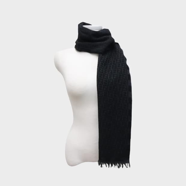 펜디 로고워크  울 머플러 46633