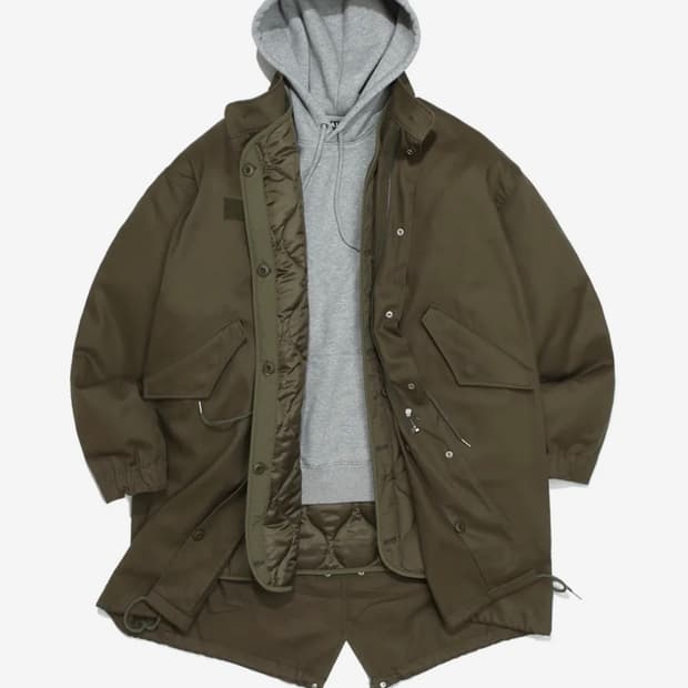 예일 M65 피쉬테일 파카 카키 M