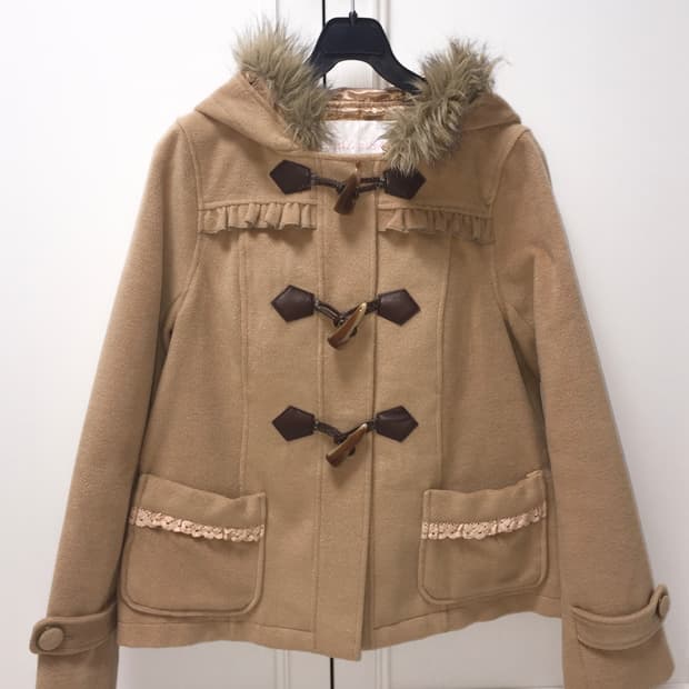 리즈리사 라떼갸루 더플 떡볶이 코트 