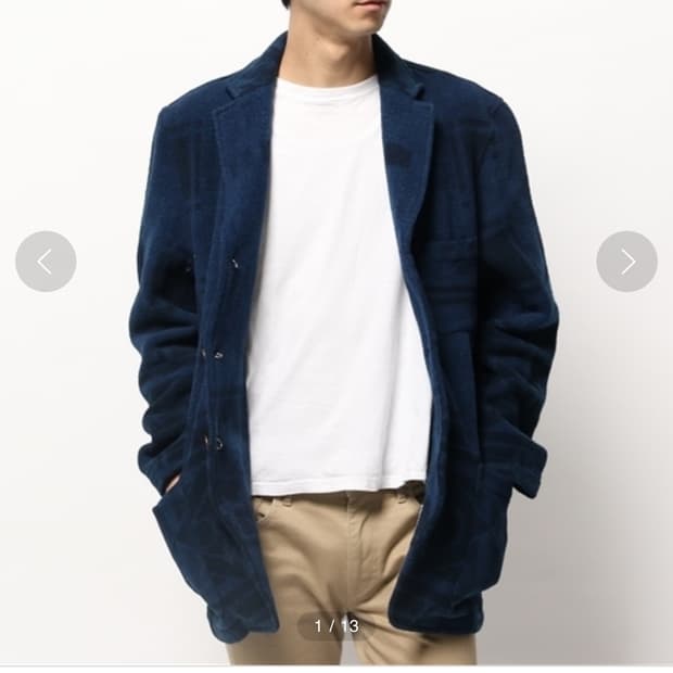 js homstead x hand light 인디고 블랭킷