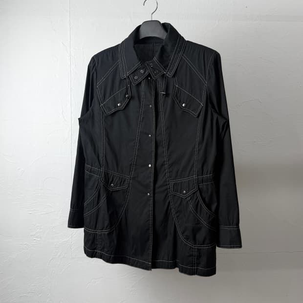 Rue De Bac 스티치 하이넥 자켓