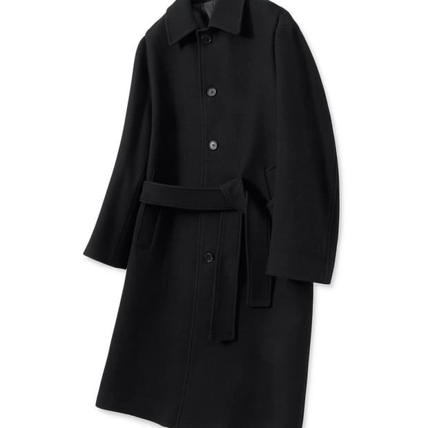 tngt 캐시미어 로브 발마칸 코트 블랙