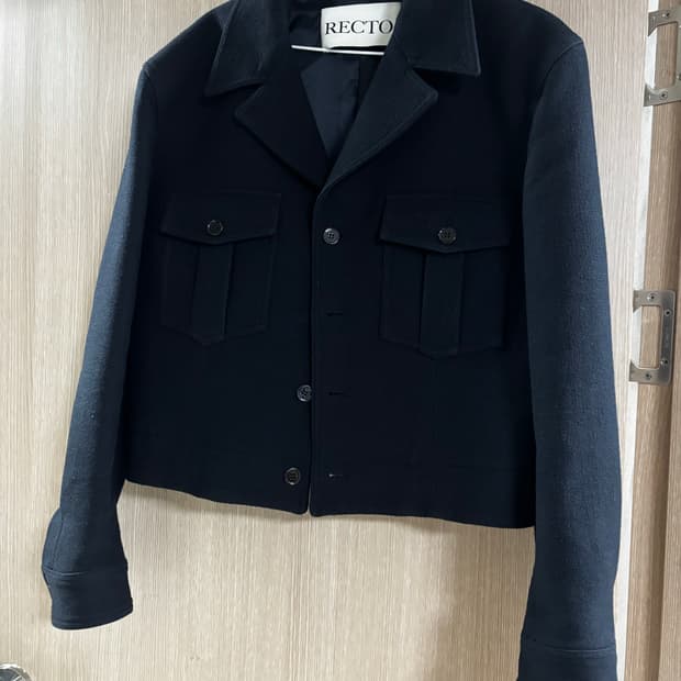 렉토 RECTO 밀리터리 블랙 자켓 S