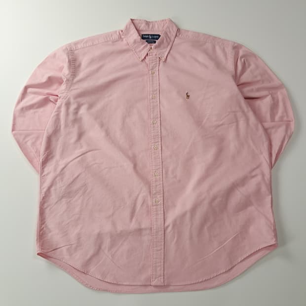 CK808 2XL 폴로 90s 핑크 셔츠 남방
