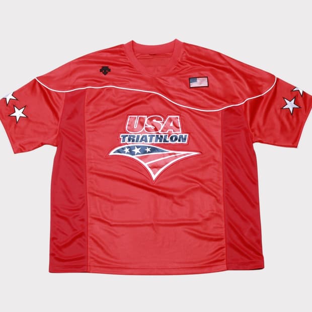 [L] 데상트 USA 트라이애슬론 반팔 티셔츠