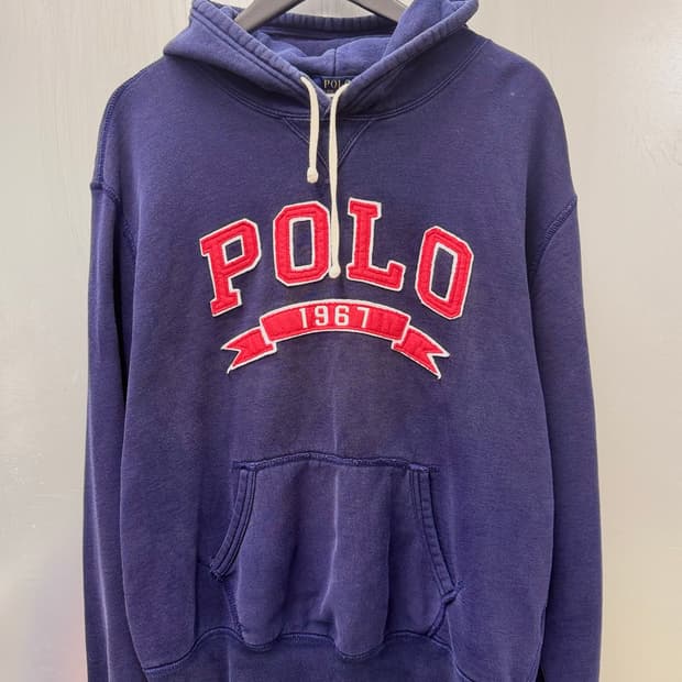 Polo 폴로 랄프로렌 네이비 1967 빅로고 후드티