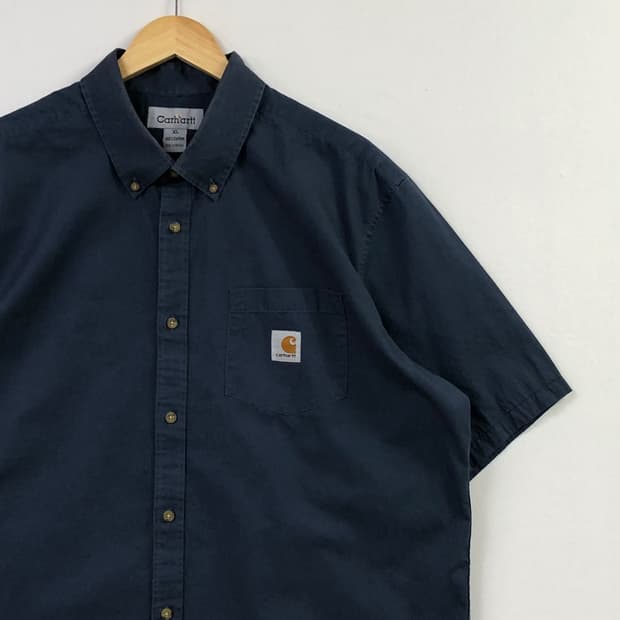 Xxl 칼하트 네이비 워크 셔츠