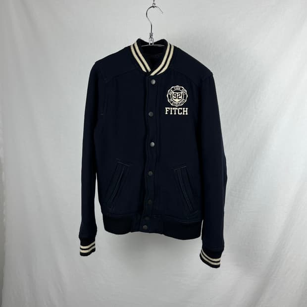 ABERCROMBIE & FITCH 울 혼방 바시티 자켓