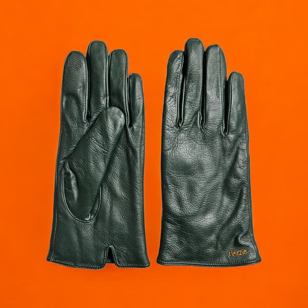 (정품) 헤지스 여성 양가죽 스마트터치 장갑 (딥그린/A급)