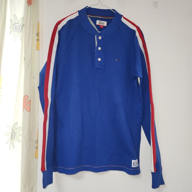 타미힐피거 블루 긴팔 티셔츠 M(100)