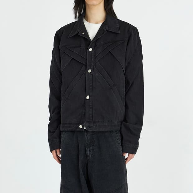 강정석 하우스 자켓 블랙