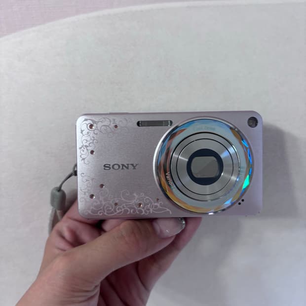 소니 사이버샷 w350d 핑크한정판 디카