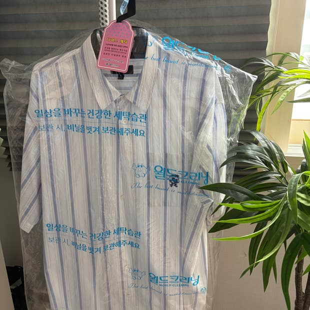 스투시 스트라이프 박스 반팔셔츠