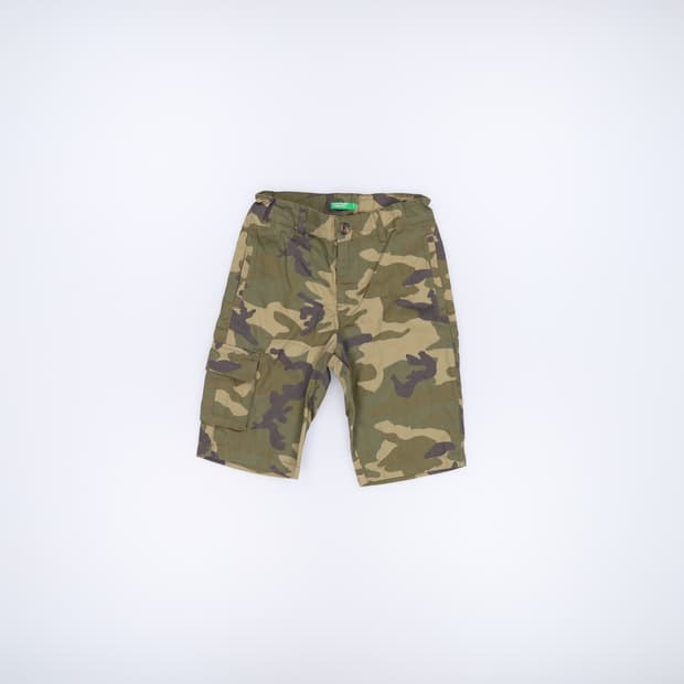 L 베네통 키즈 카모 반바지 0601H1