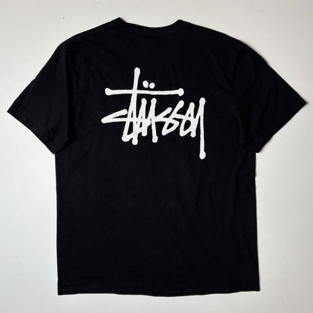 스투시 베이직 로고 코튼 반팔 티셔츠 PN9678