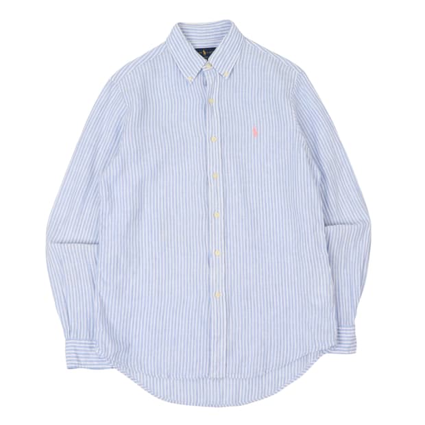 폴로 랄프로렌 린넨 스트라이프 클래식핏 셔츠