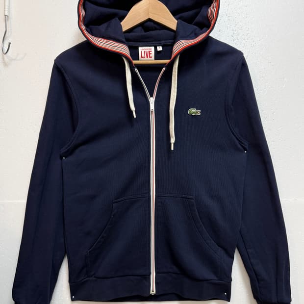 LACOSTE L!VE 라코스테 라이브 후드집업 100사이즈 / 네이비 