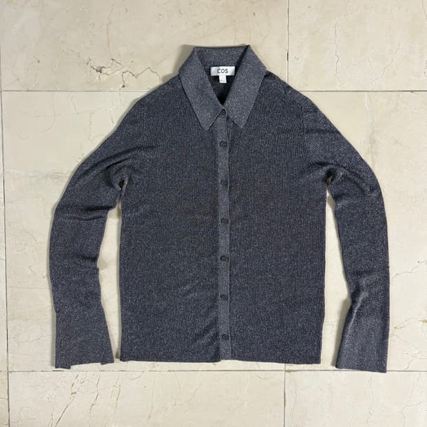 COS Sparkly Ribbed-knit Shirt