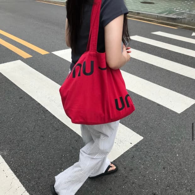 무이음 에코백