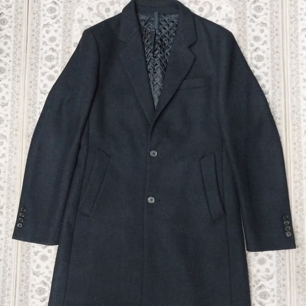 커스텀멜로우 진네이비 반코트 105 (안쪽 퀼팅처리)