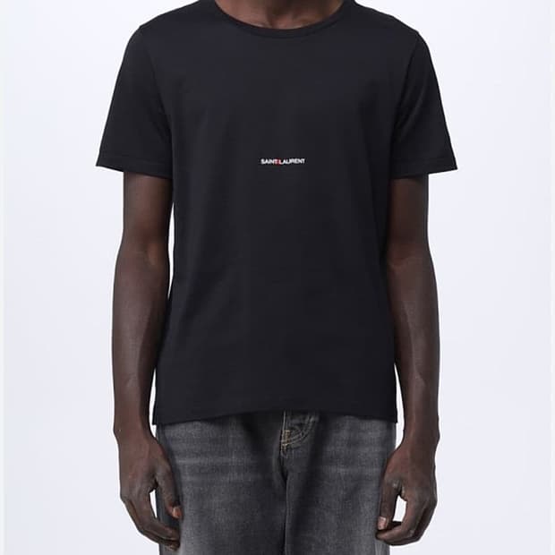 95) 생로랑 로고 반팔티 