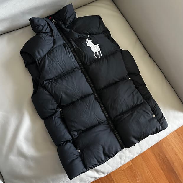 폴로 랄프로렌 빅포니 패딩조끼 XS