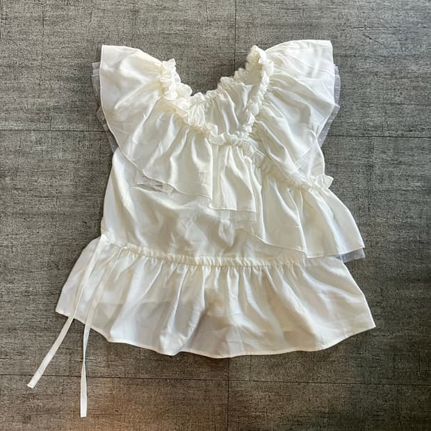 일본빈티지 달천깔페어리 프린세스공주풍 레이스 곱창블라우스