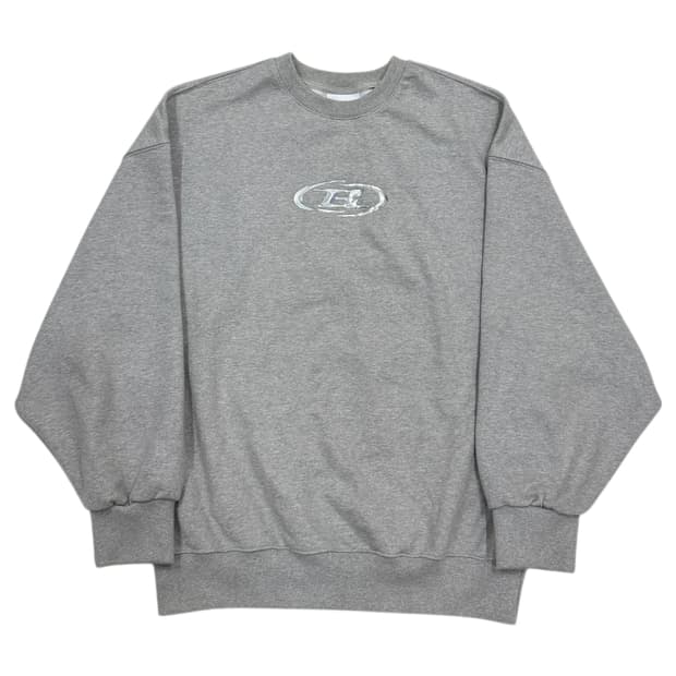 본투윈 빅로고 실버 스웻셔츠 맨투맨 그레이 3