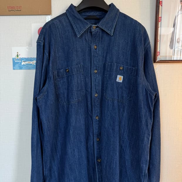 [XL]칼하트 루즈핏 데님 셔츠