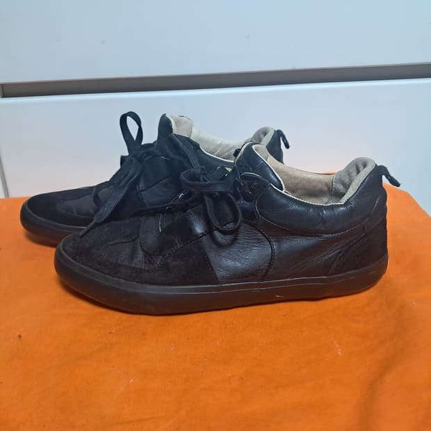 캠퍼 남성 블랙 가죽 스니커즈 42(약 265~270)