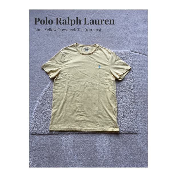 Polo Ralph Lauren 라임 옐로우 티셔츠 (100-103)