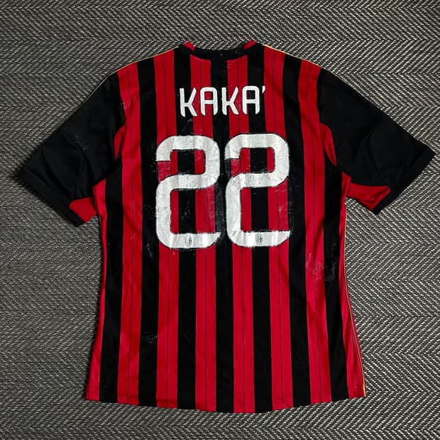 아디다스 ac밀란 13-14 시즌 리그 패치 카카 유니폼o 4878