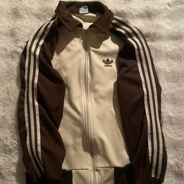 대장급 아디다스 80s 서독제 크림 브라운 져지