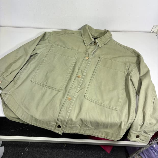 우먼FREE 자라 카키 워크 트러커자켓