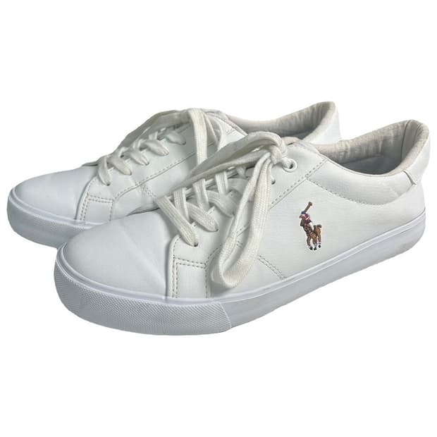 RALPH LAUREN 멀티포니 스니커즈 화이트 24.7