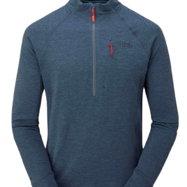 랩(Rab) 넥서스 하프집업 미드레이어 블루