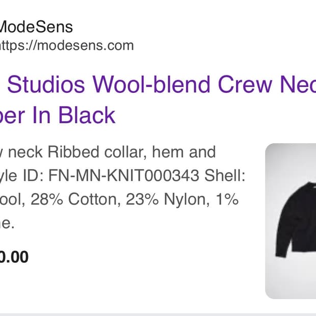 아크네 스튜디오 울 니트 M