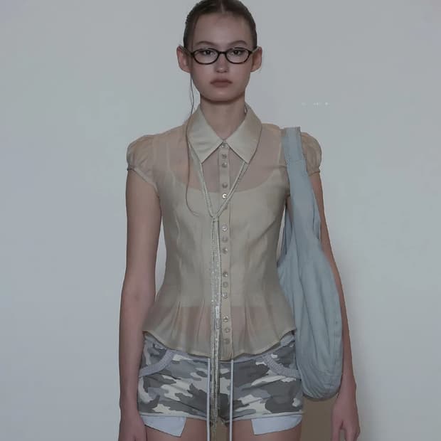 스컬프터 쉬어 블라우스 삽니다